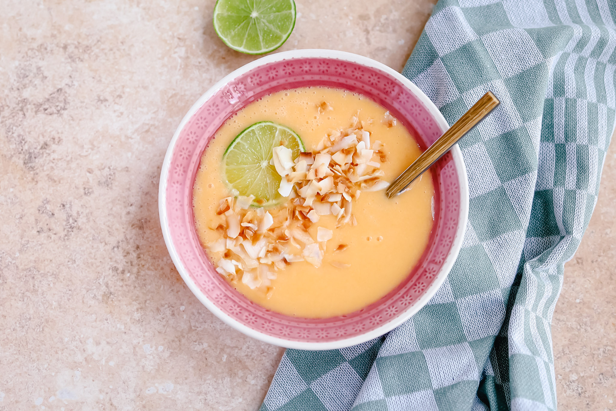 Perzik Pompoen Smoothiebowl FitChef recept