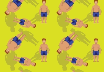 slanke maar dikke buik