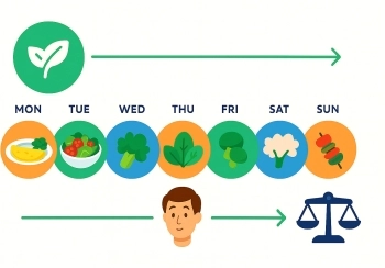 Visual vegetarisch dagmenu