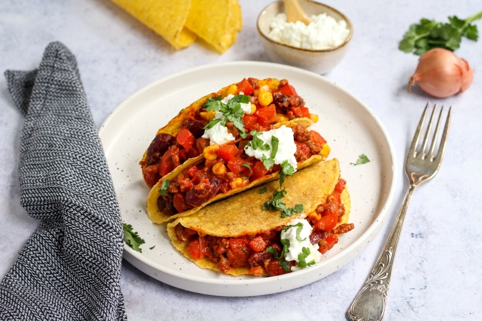 Taco’s met Mexicaanse gehaktvulling