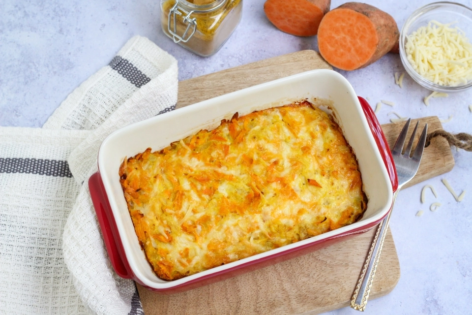 Zuurkool & zoete aardappel frittata