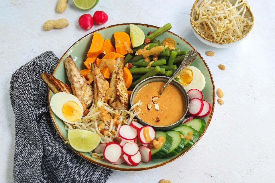 Gado gado met tofu
