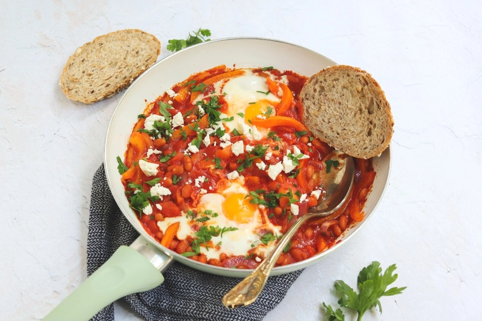 Shakshuka met witte bonen