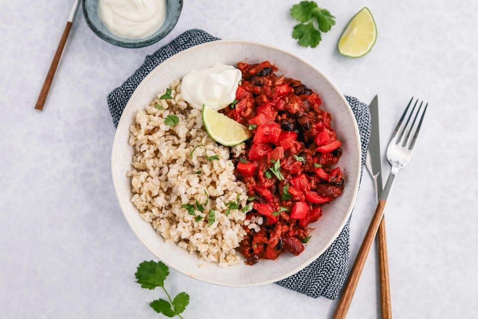 Chili con carne met rijst