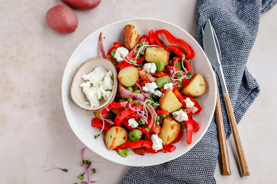 Krieltjes & tuinbonen schotel