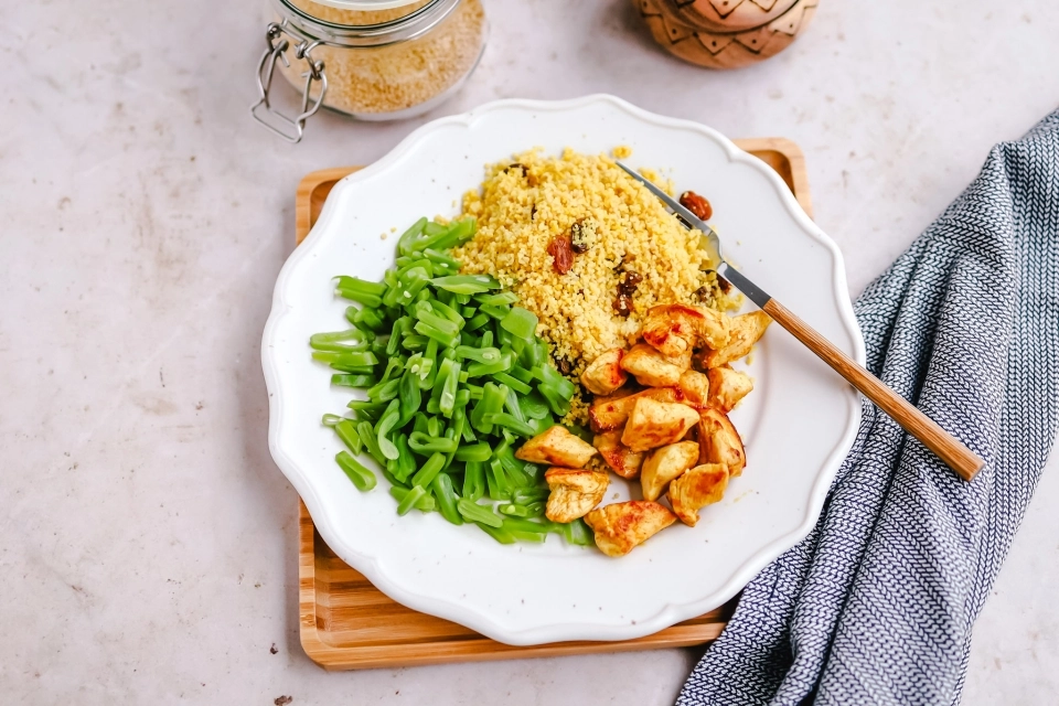 Couscous met kip & snijbonen