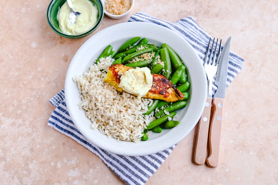 Frisse kip met kerrie & Griekse yoghurt