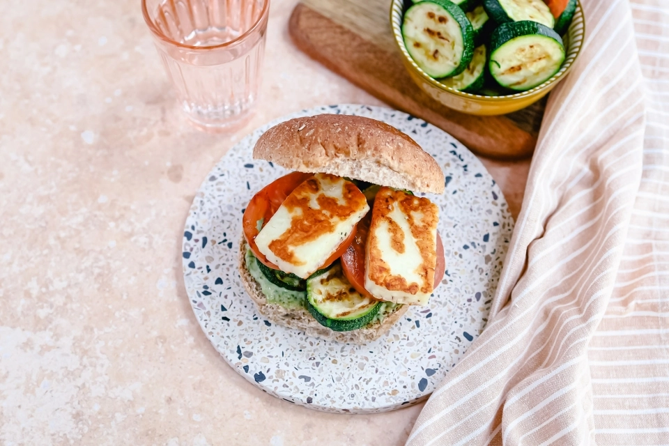 Halloumi burger