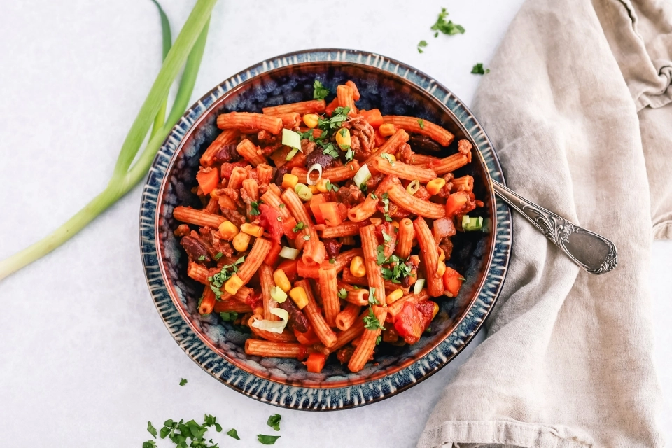 Mexicaanse pasta met gehakt